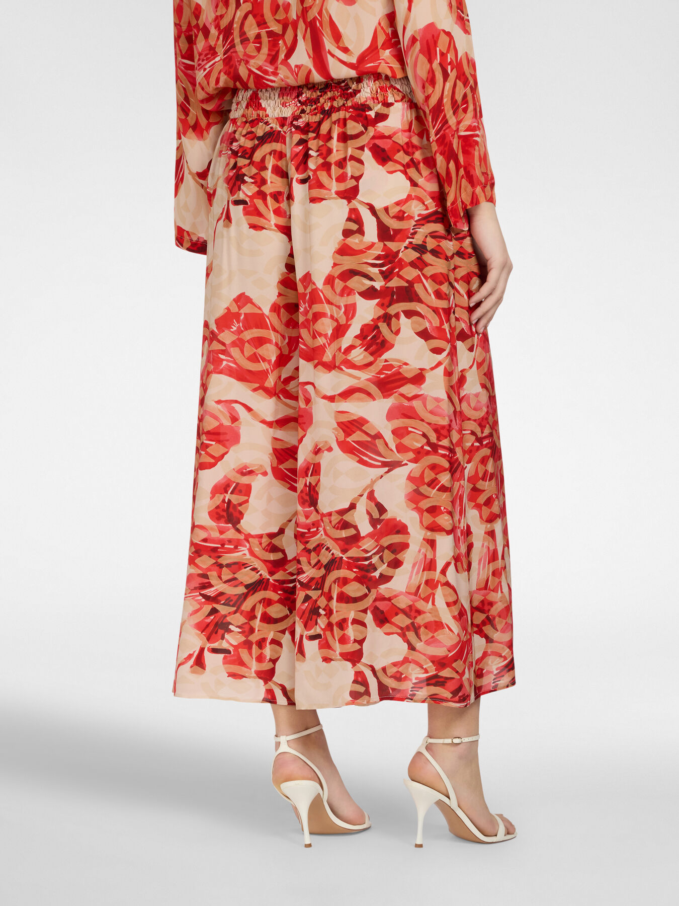 Pantalon palazzo imprim&eacute; image number 1