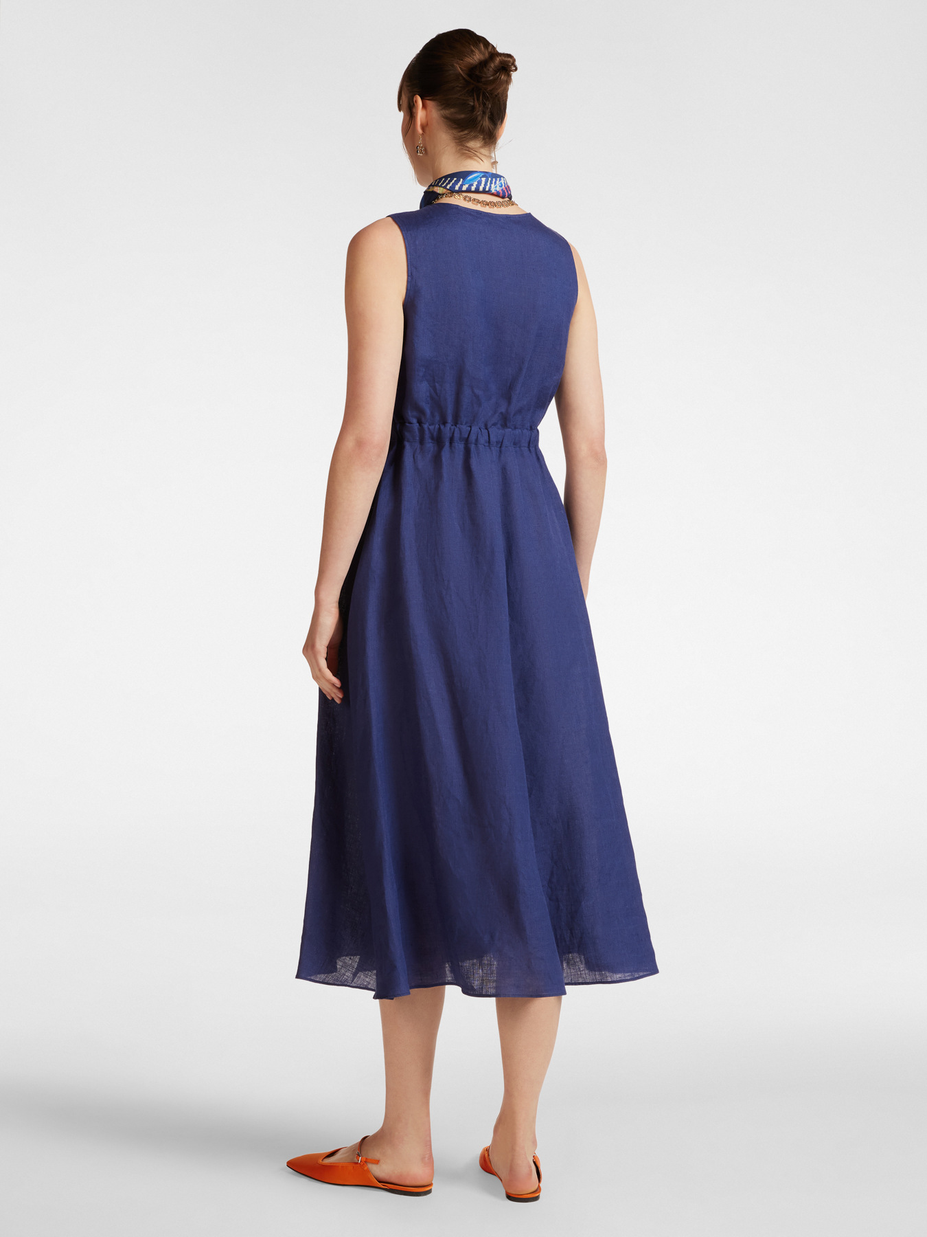 Robe portefeuille en lin image number 1