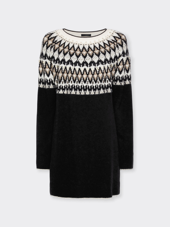 Pull brod&eacute; &agrave; la main &laquo; Fair Isle &raquo;