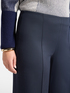 Viscose blend jersey trousers image number 3