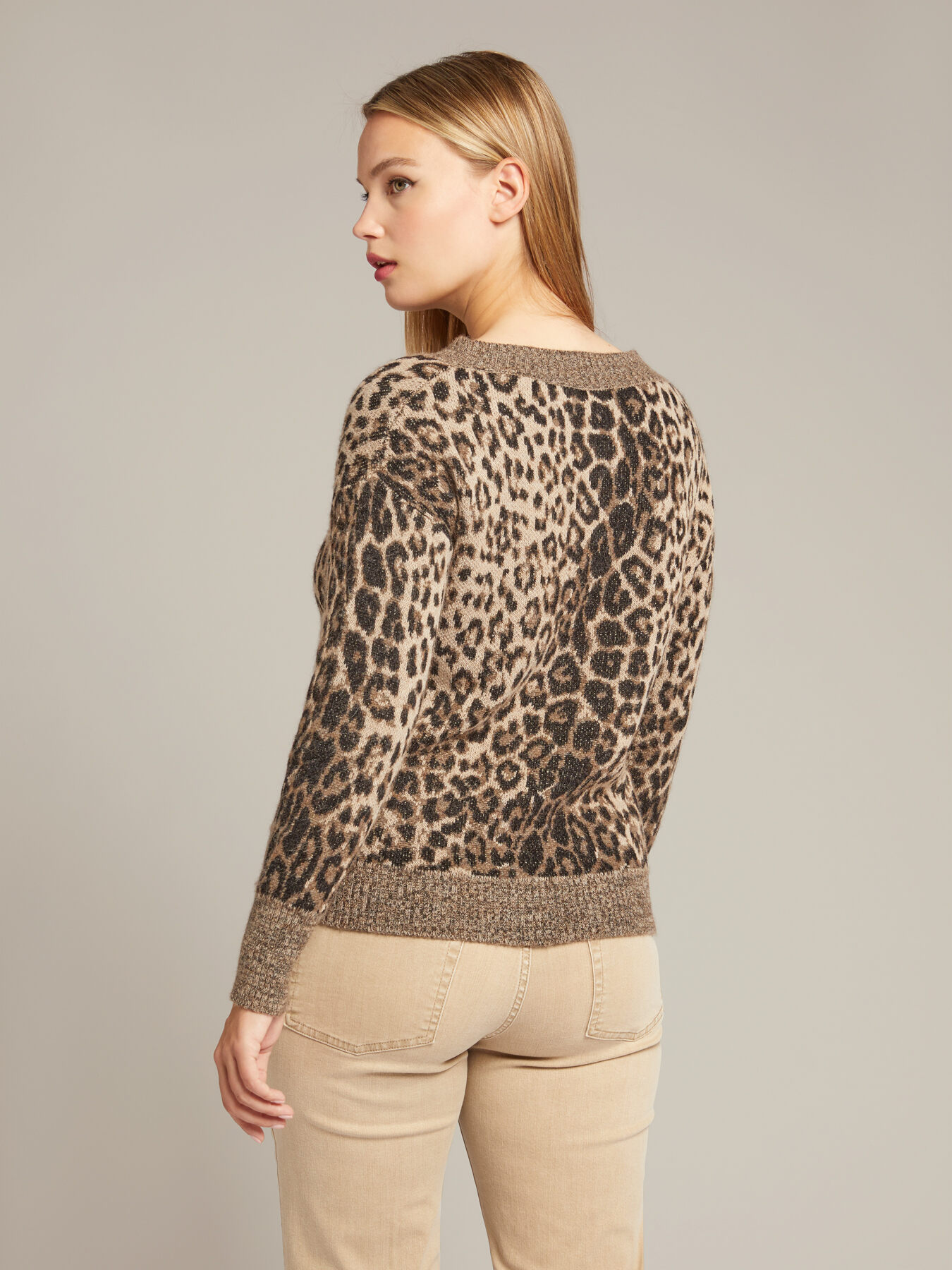 Mini pull en jacquard animalier image number 1