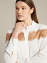 Shirt with lace trim image number 3