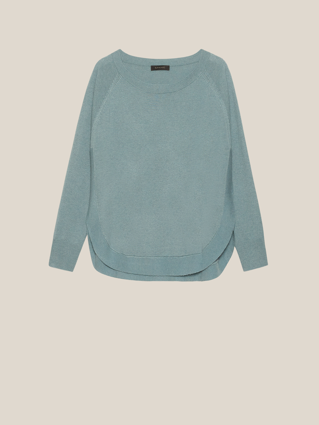 Maglia boxy tinta unita image number 4