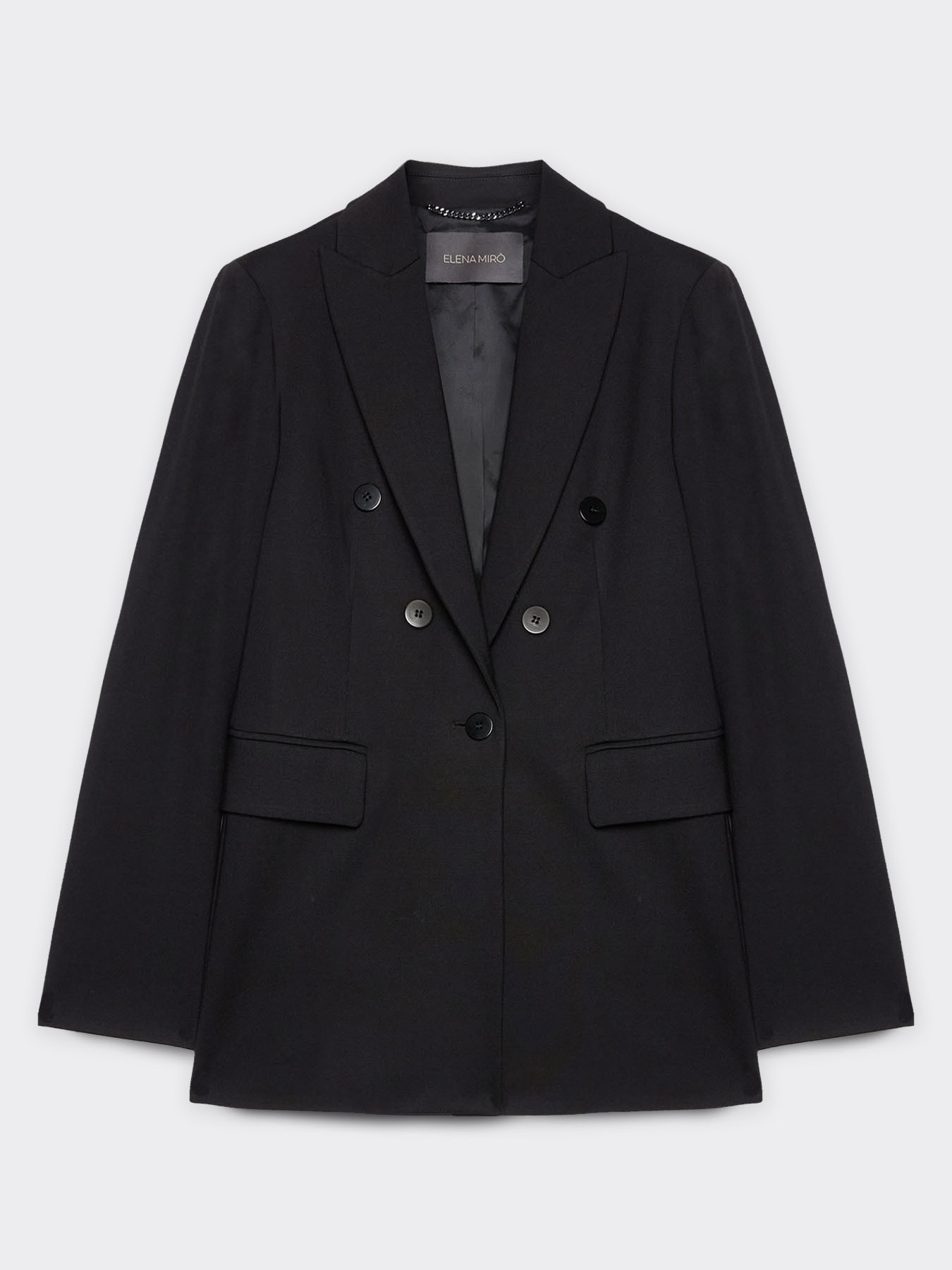 Blazer effetto doppiopetto in punto Milano image number 4