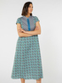 Kleid aus bedrucktem Baumwollstretch image number 3