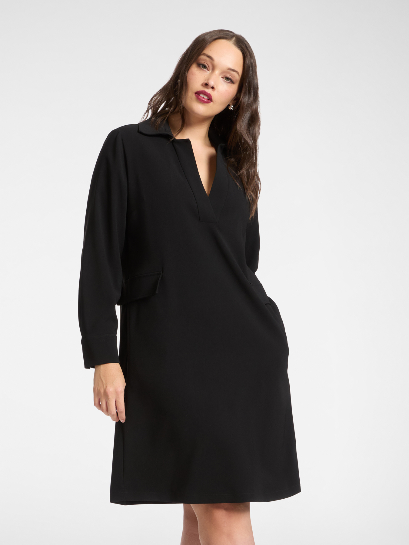 Kleid aus Stretch-Cady image number 0