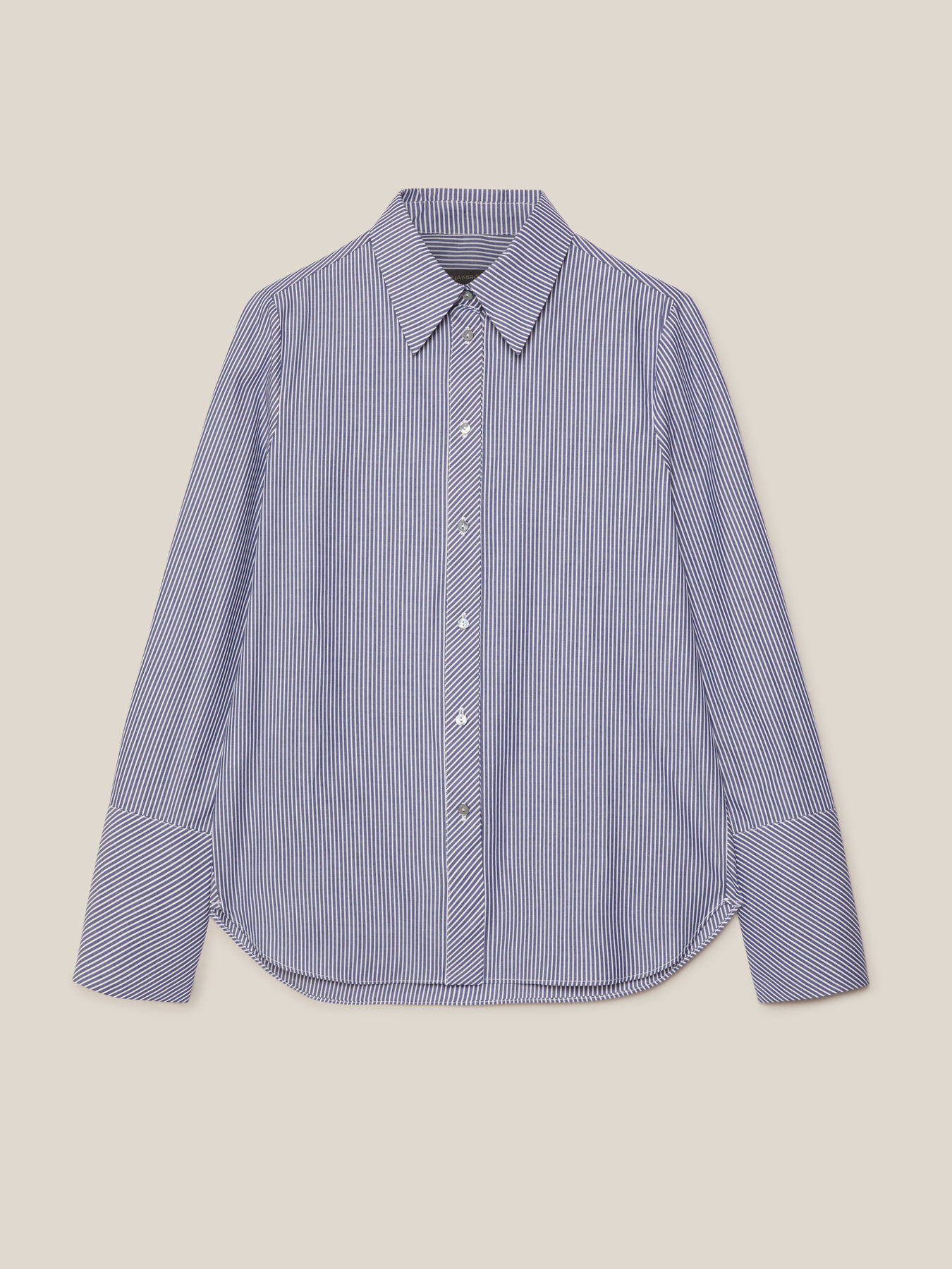 Camicia rigata in cotone image number 4