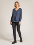 Pantaloni Basic dritti in tessut jacquard image number 0