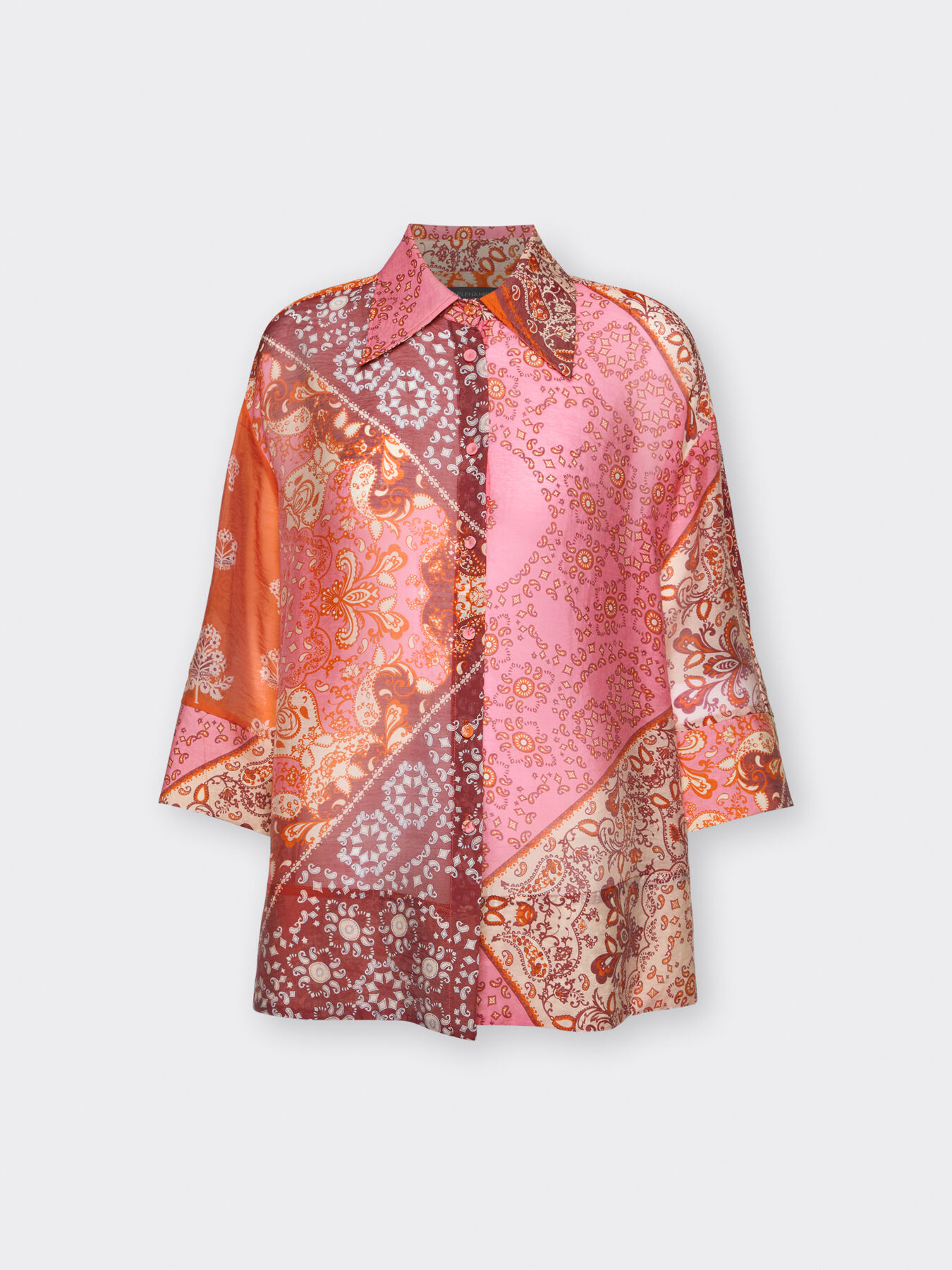 Camisa de organza de lyocell estampada image number 4