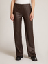 FAUX SUEDE STRETCH PANT TROUSERS image number 3