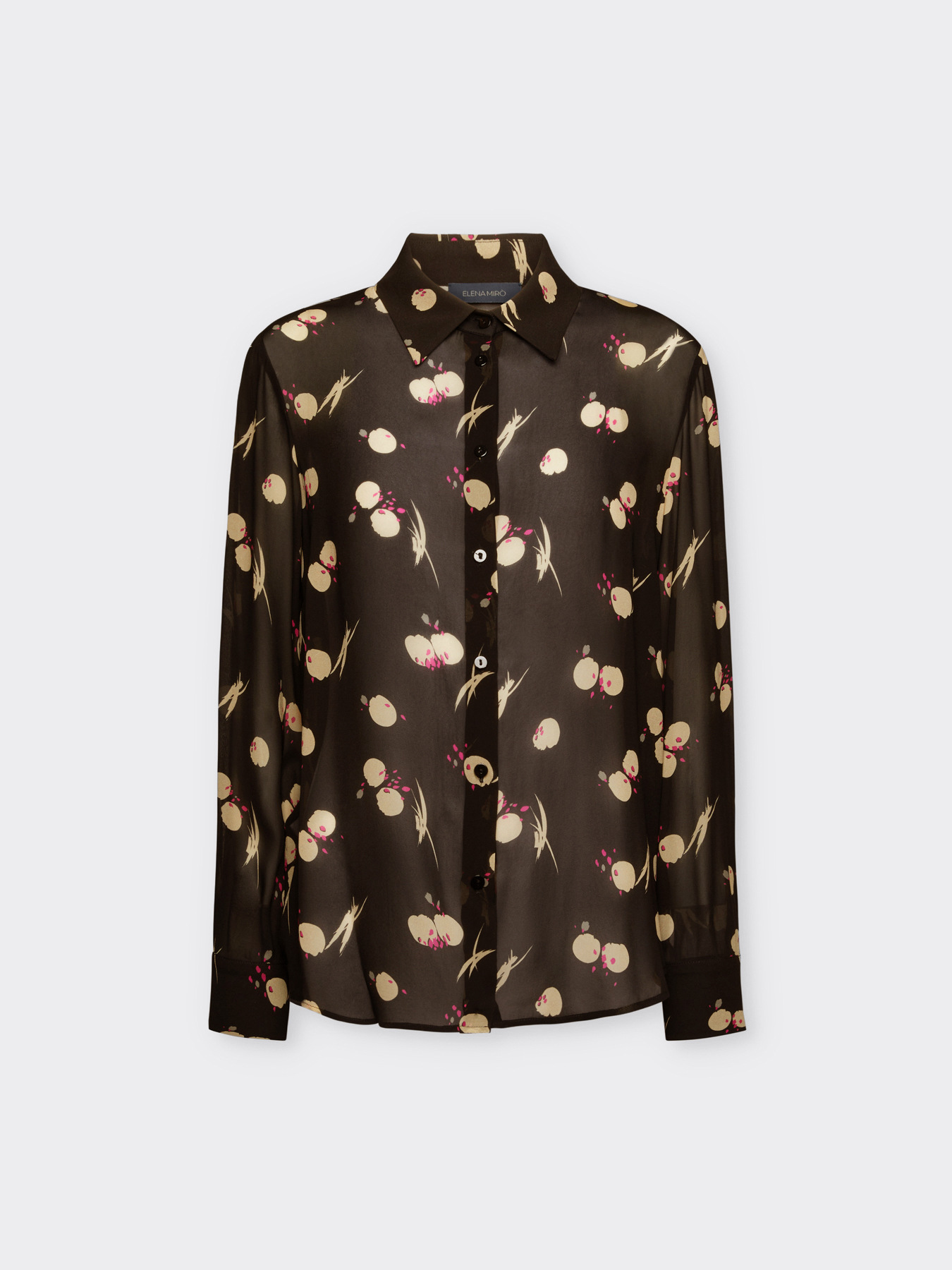 Camicia stampata in georgette image number 4