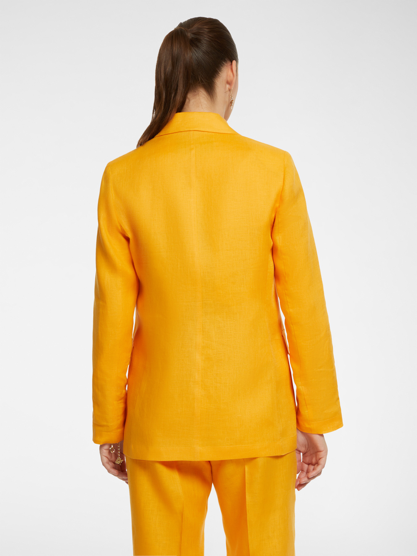 Blazer in linen with pockets image number 1