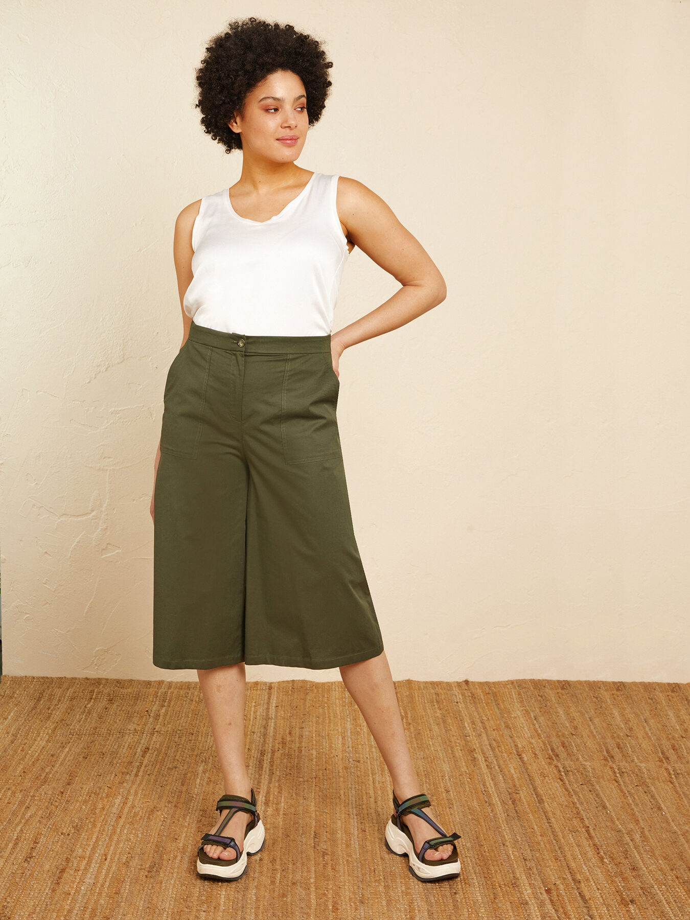 Poplin bermuda shorts image number 2