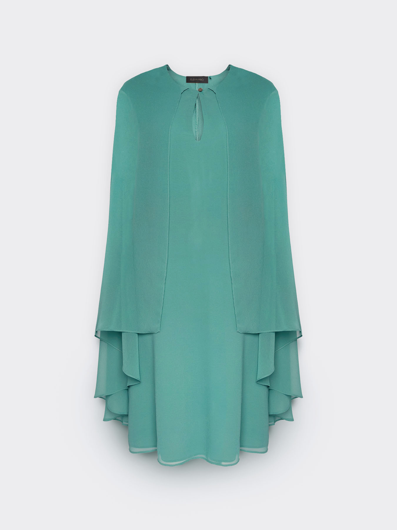 Vestido em camadas de georgette image number 4