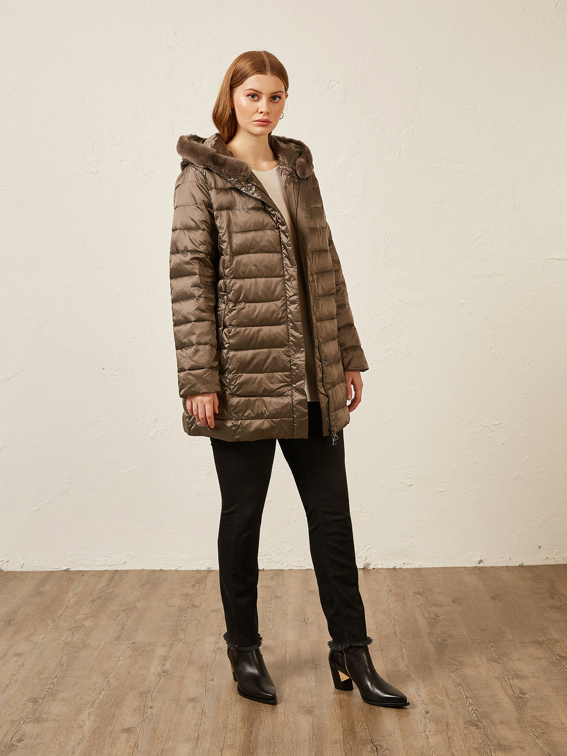 Elenamiro: Casaco acolchoado com capuz_5