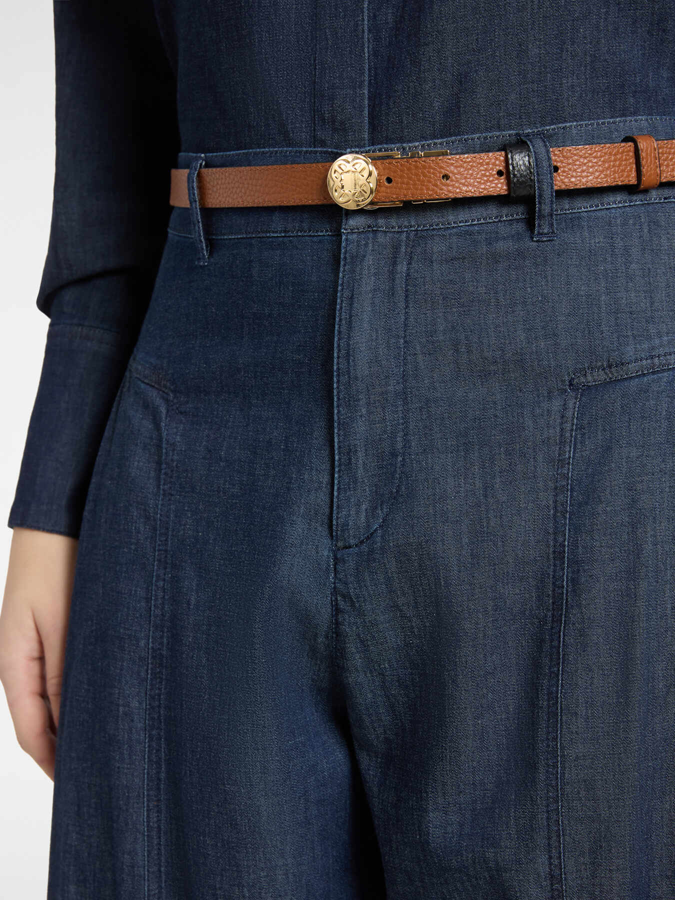 Reversible Monogram leather belt image number 4