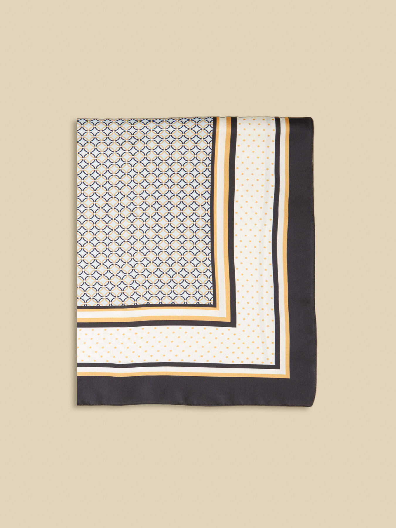 Foulard stampato in seta image number 2