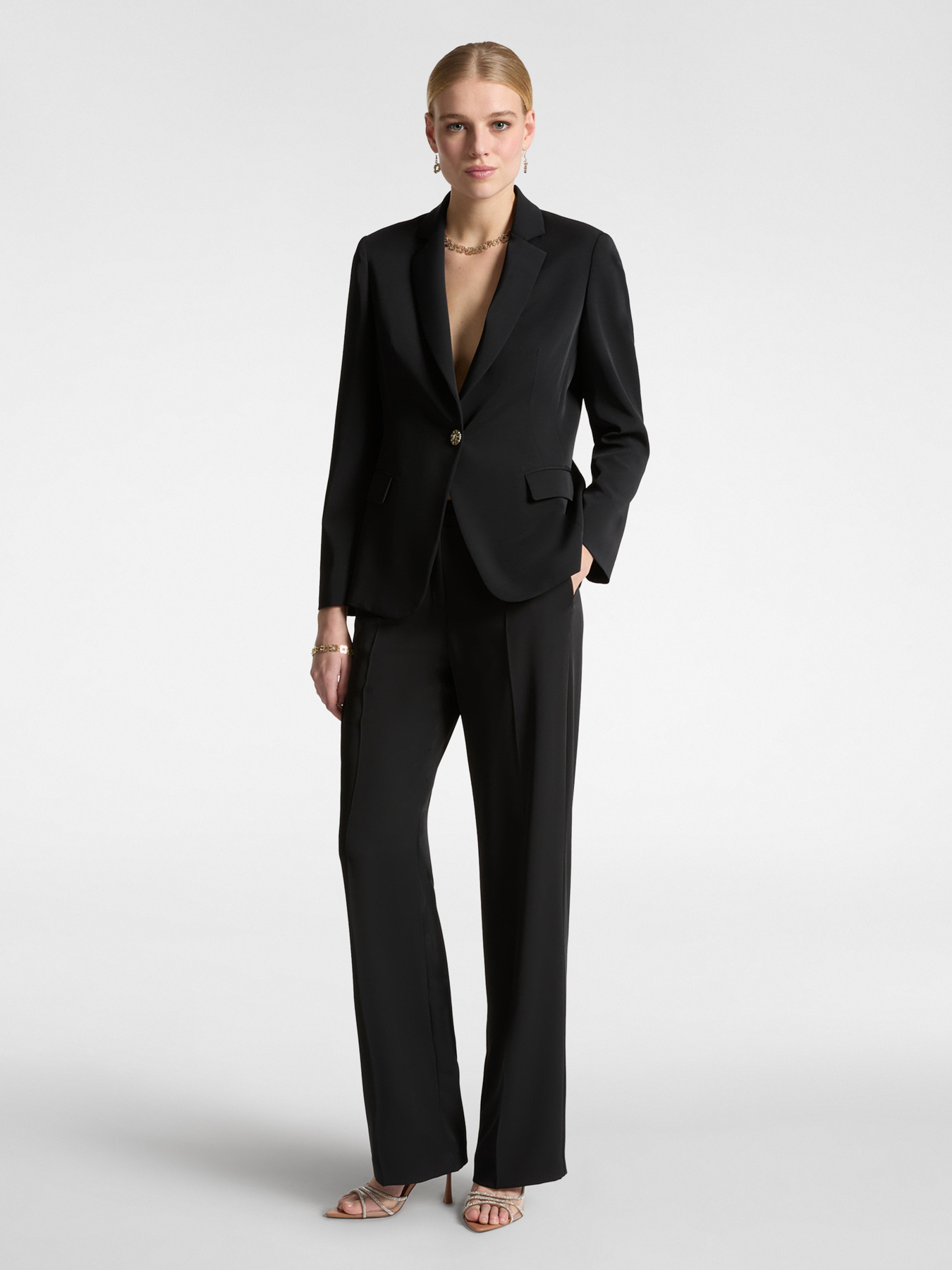 Stretch Cady trousers image number 0