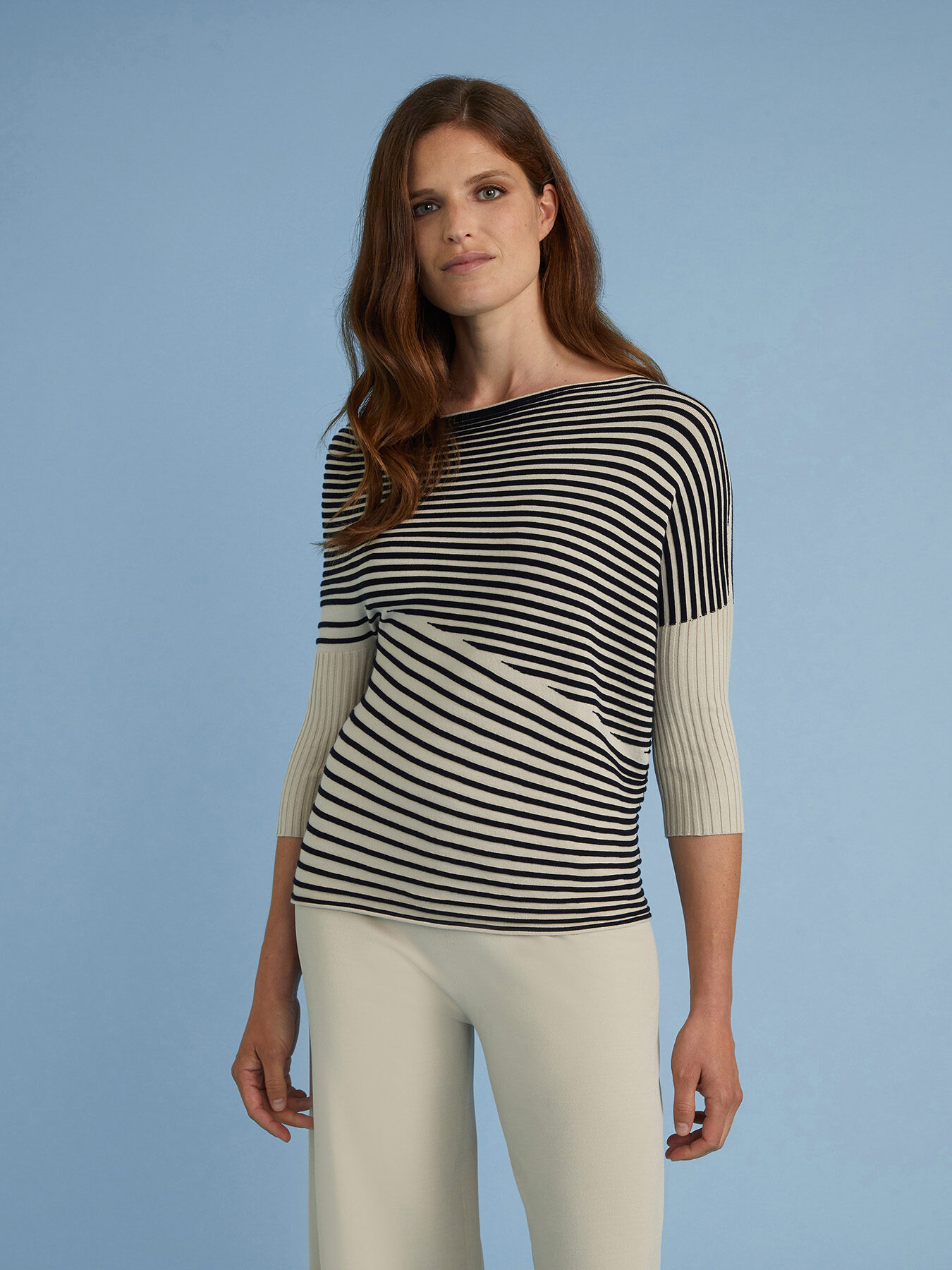 STRETCH VISCOSE SWEATER image number 2