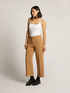 CROPPED STRETCH DIAGONAL TROUSERS image number 2