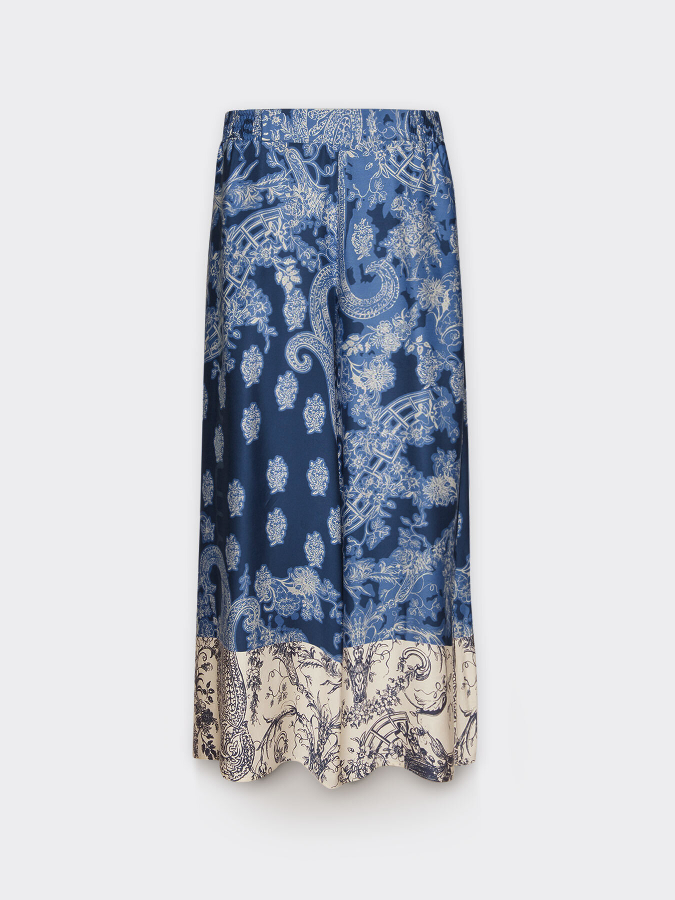 Weite bedruckte Hose image number 4