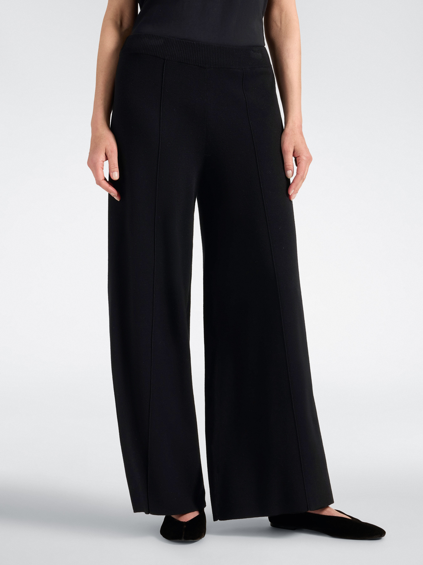 Pantalon palazzo en viscose image number 2
