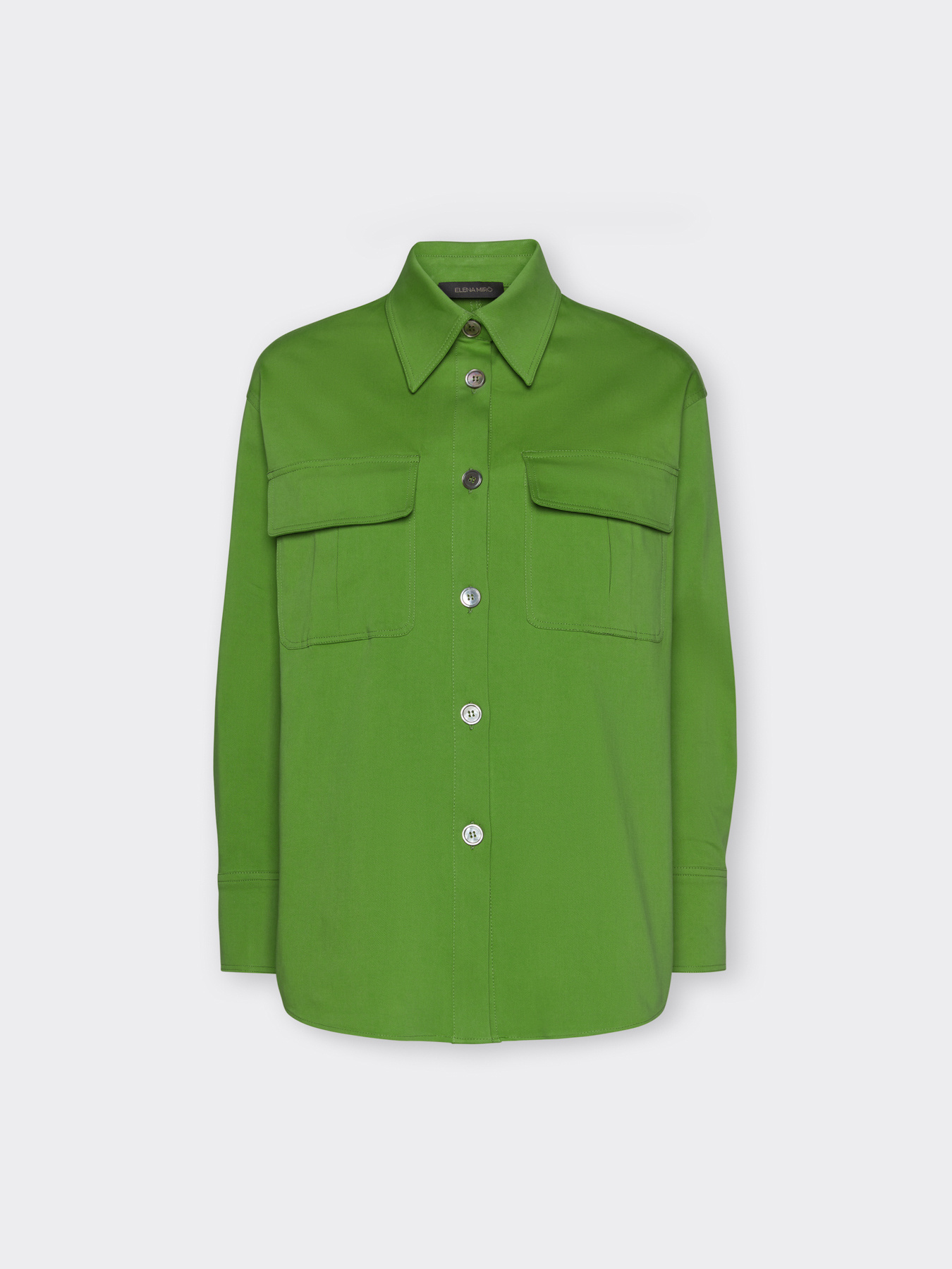 Gabardine shirt with pockets image number 4