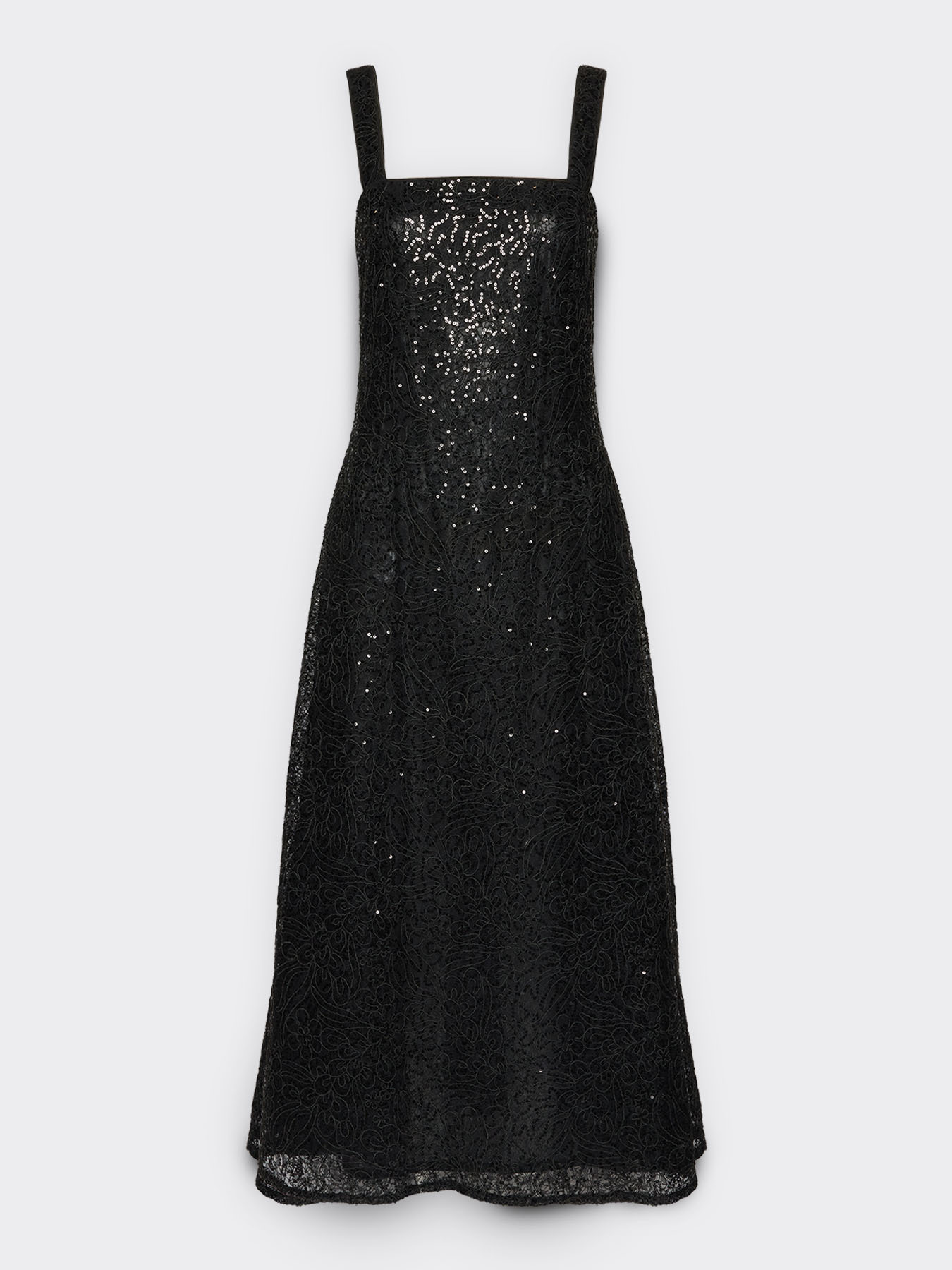 Vestido de encaje y lentejuelas