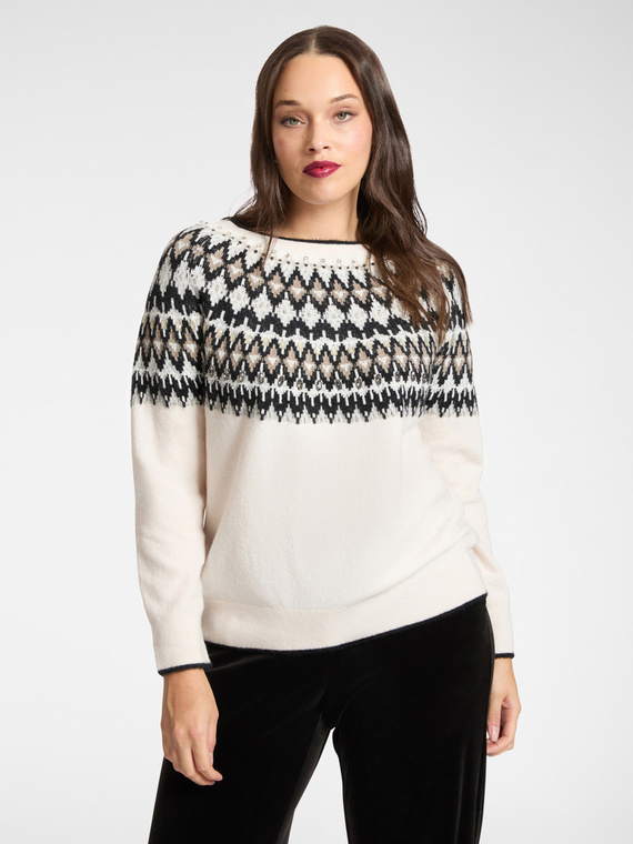 Handbestickter &bdquo;Fair Isle&ldquo;-Pullover