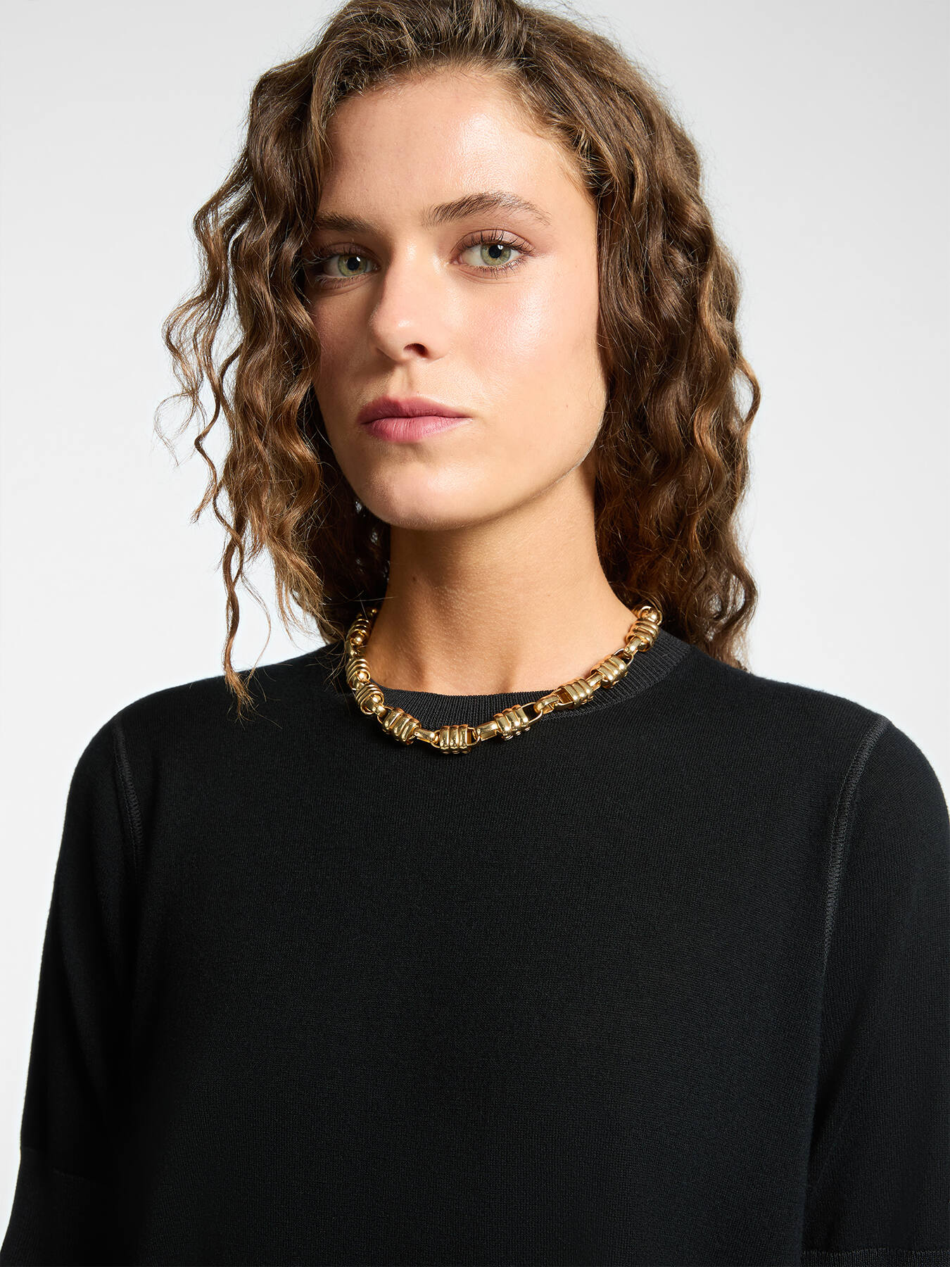 Maglia maniche corte in lana image number 3