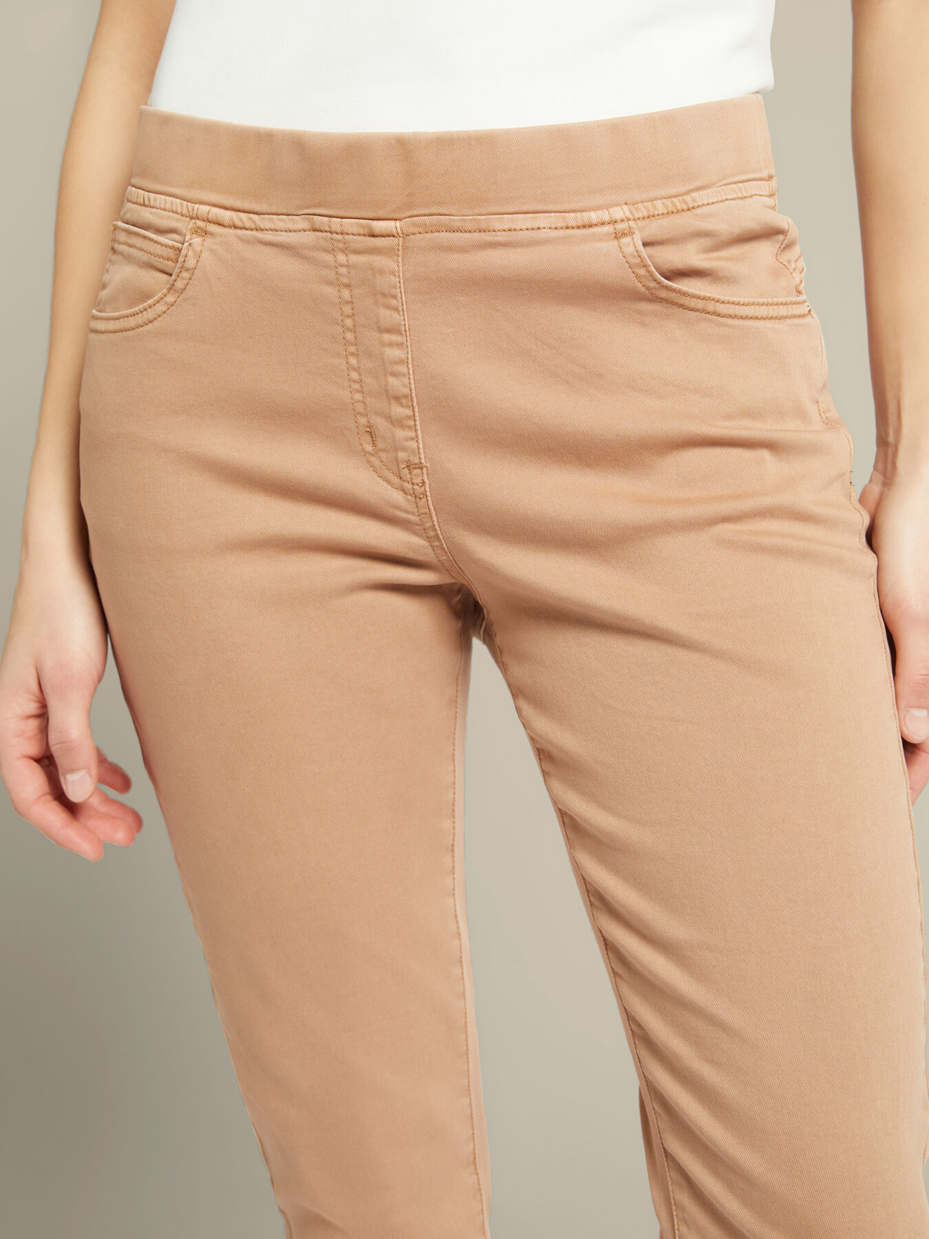 Stretch drill jeggings image number 3