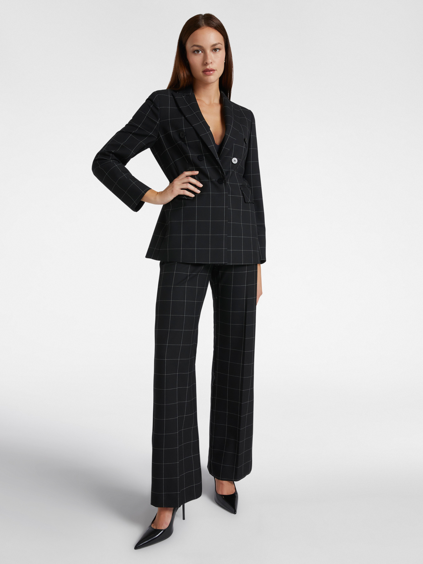 Pinstriped blazer image number 2