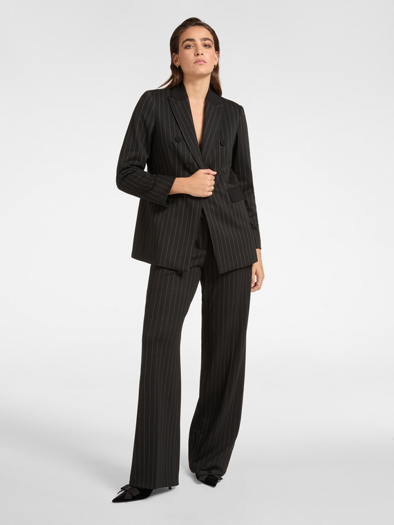 Men's chalk-striped trousers