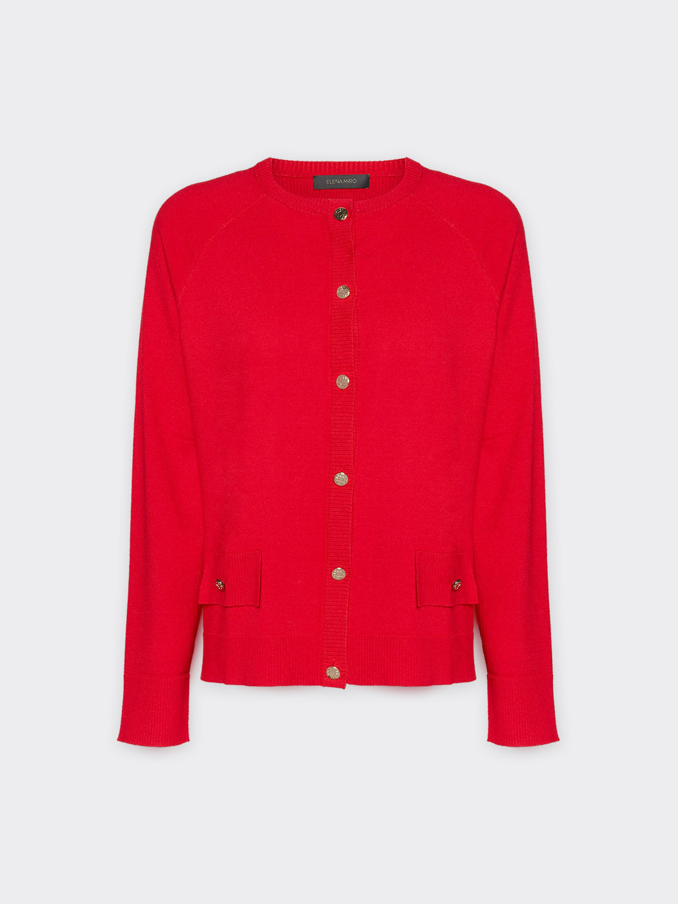 Cardigan court avec boutons Monogram image number 4