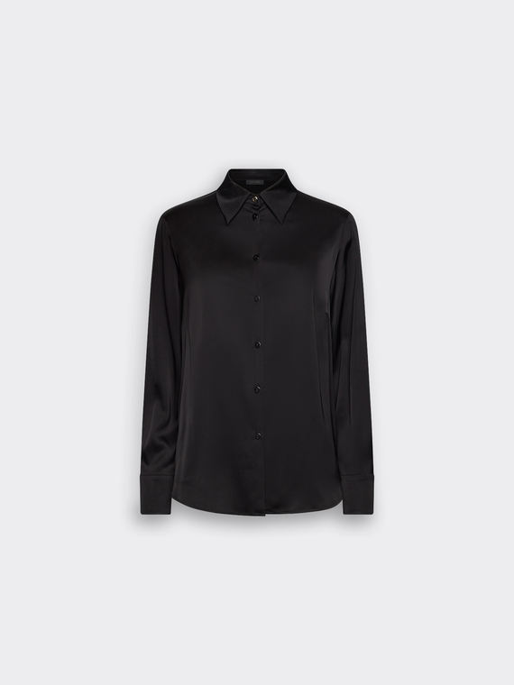 Chemise en satin de viscose stretch