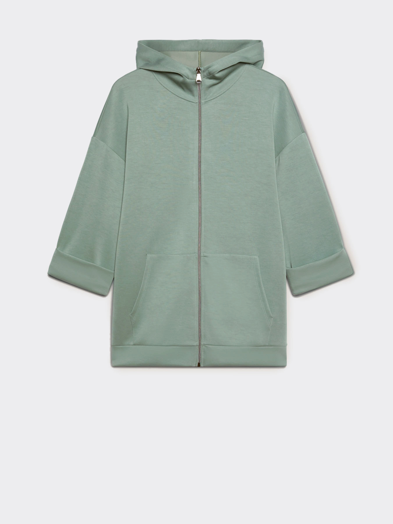 Felpa in modal con cappuccio image number 4