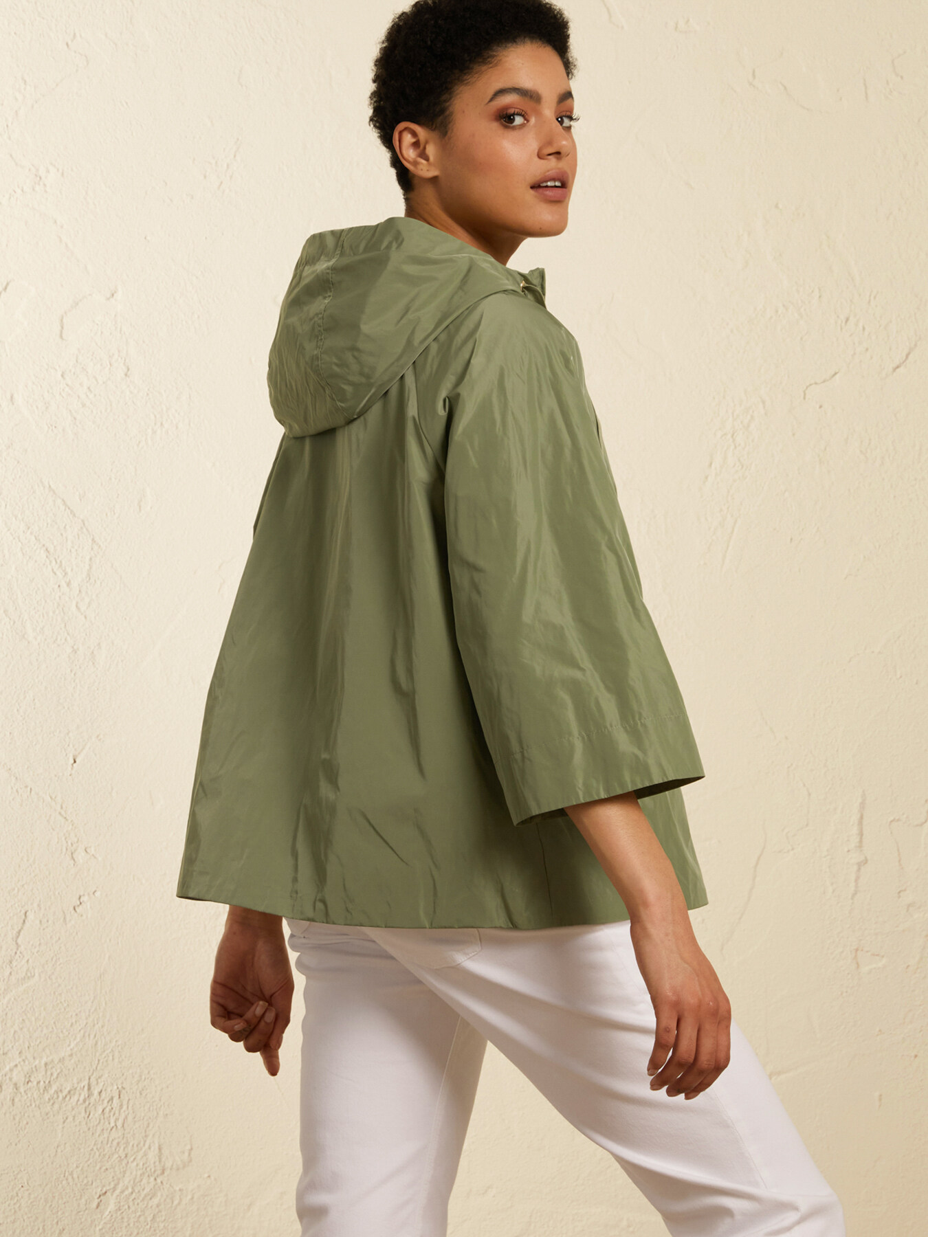 HOODED PEA COAT image number 1