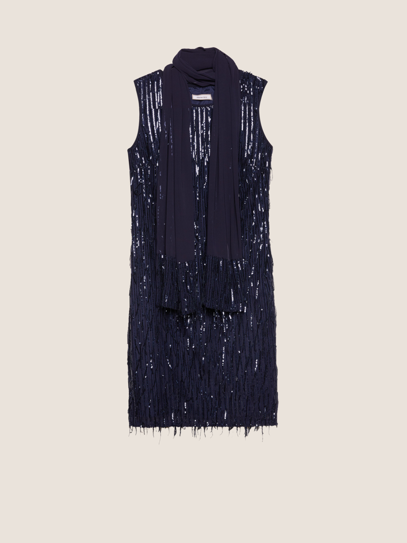 Kleid mit Fransen aus Pailletten image number 3