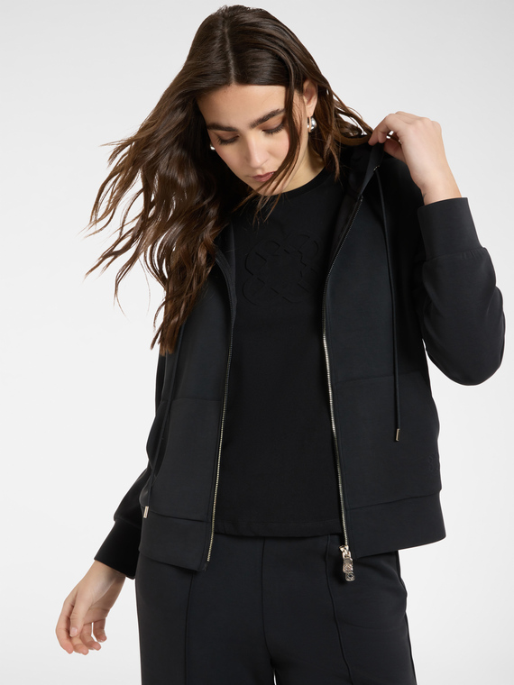 Sweatshirt aus Scuba-Stoff