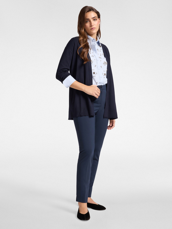 Pantaloni slim fit in punto Milano