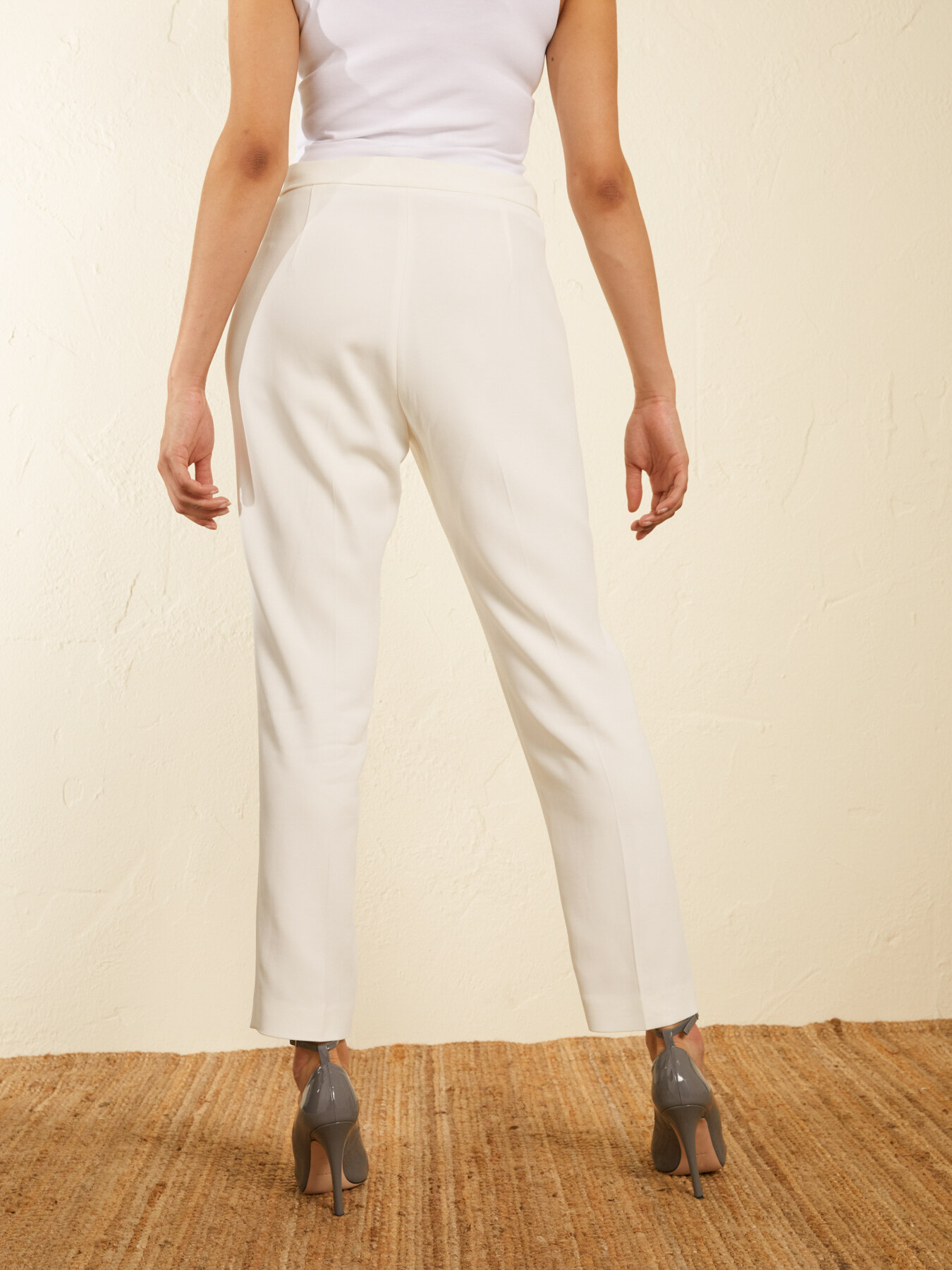 PANTALONE A SIGARETTA IN CADY STRETCH image number 1