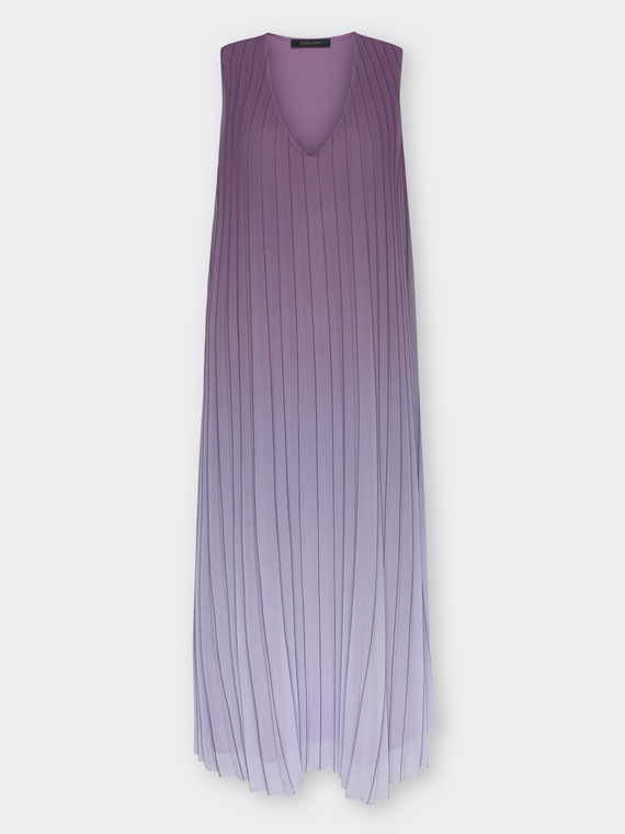 Robe longue pliss&eacute;e
