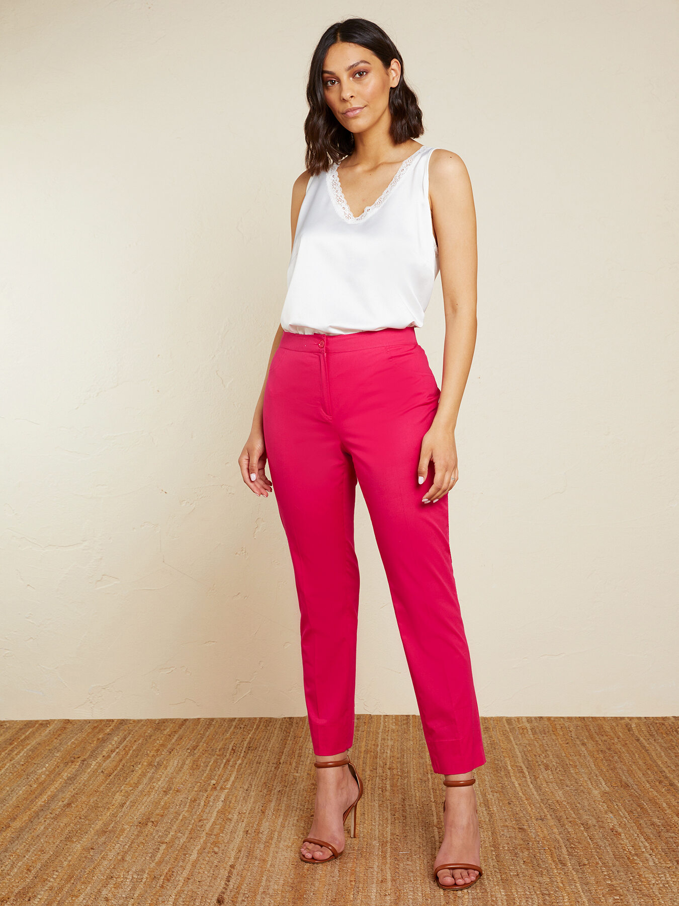 Pantaloni skinny in cotone stretch image number 3