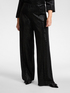 Palazzo trousers in laminated chenille image number 2