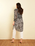 Long printed viscose shirt image number 1