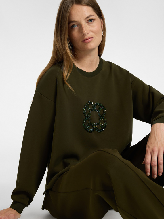 Sweatshirt with Monogram embroidery