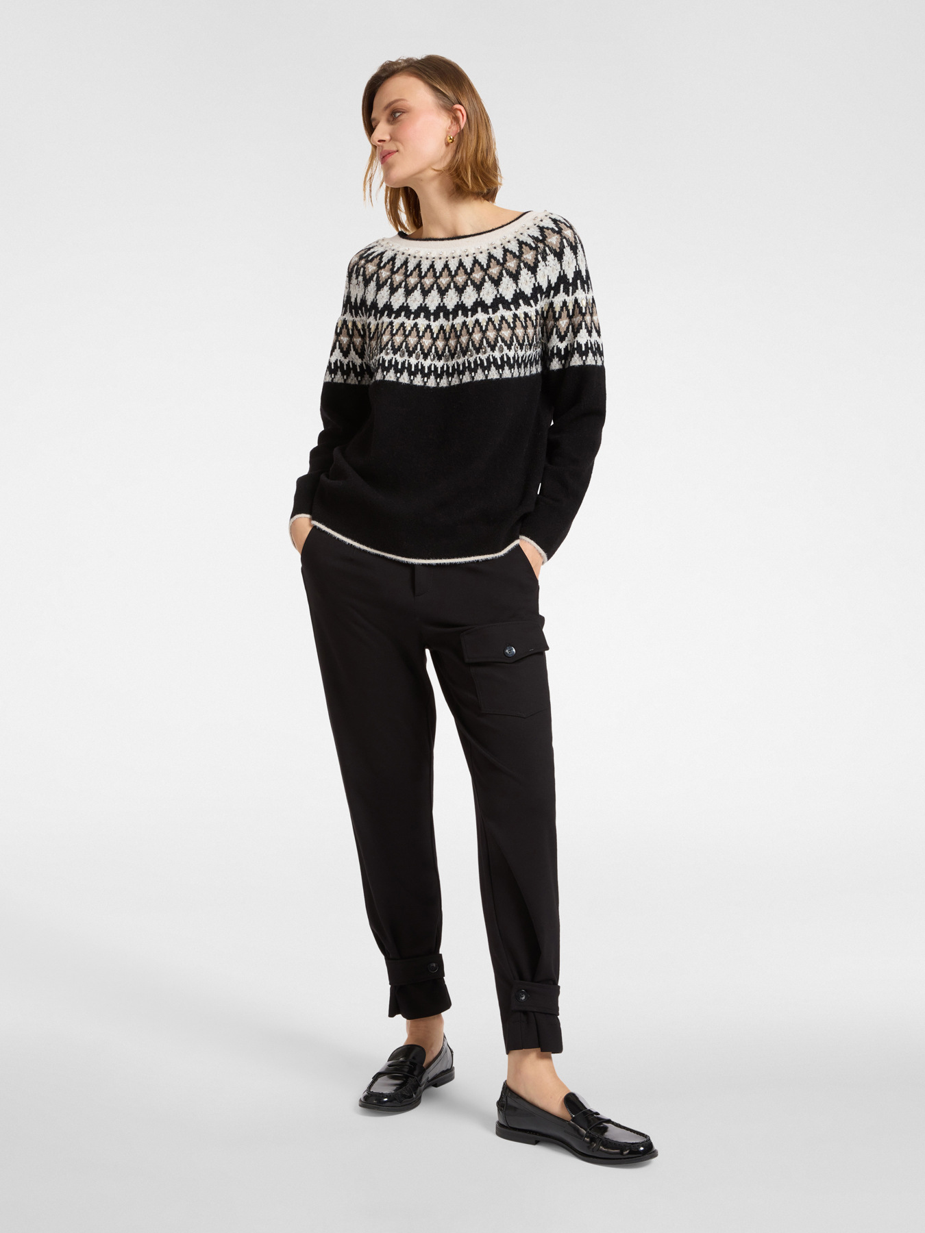 Su&eacute;ter "Fair Isle" bordado &agrave; m&atilde;o image number 2