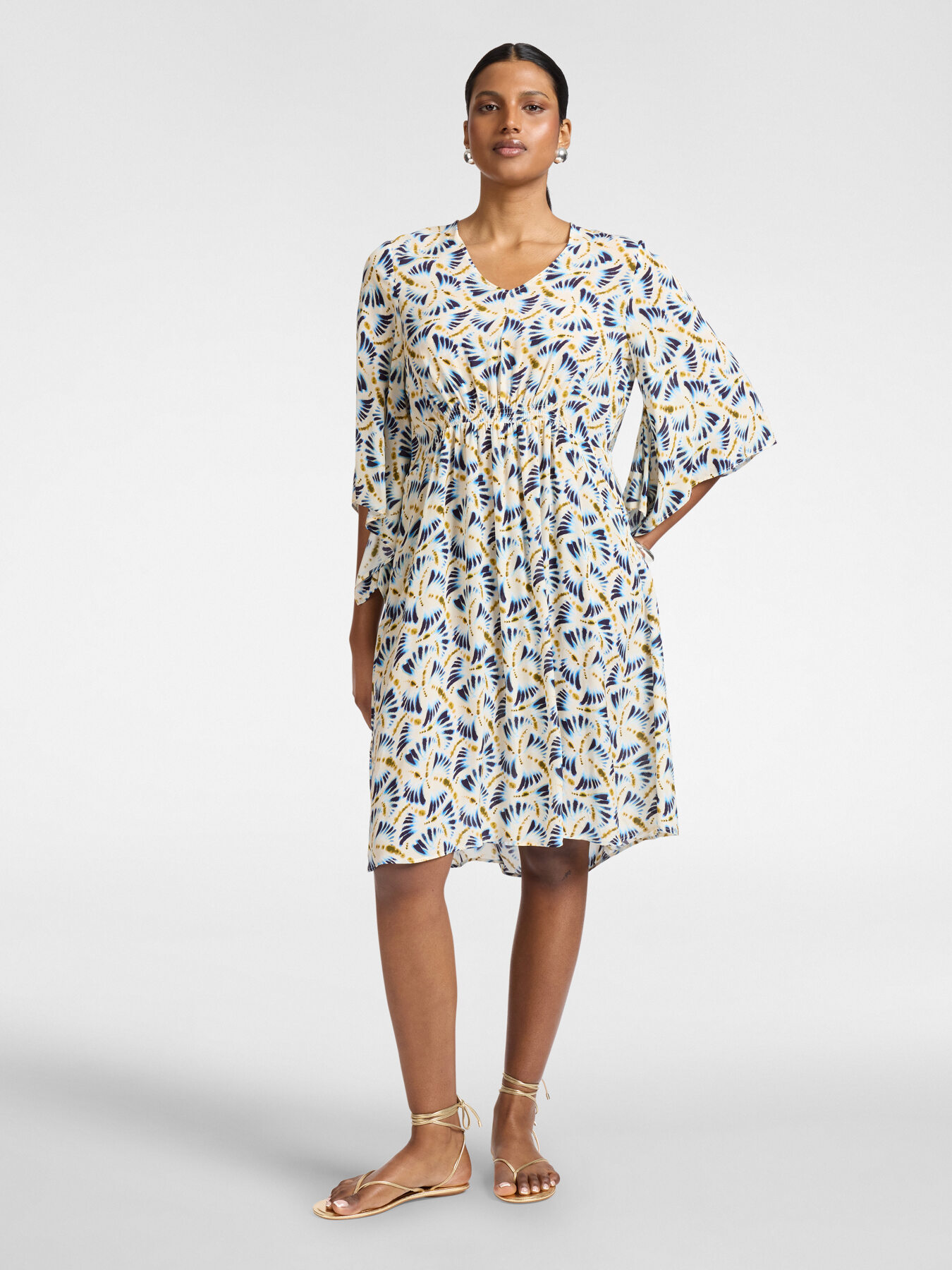 Printed viscose dress image number 2