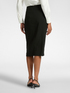 Stretch crepe pencil skirt image number 1