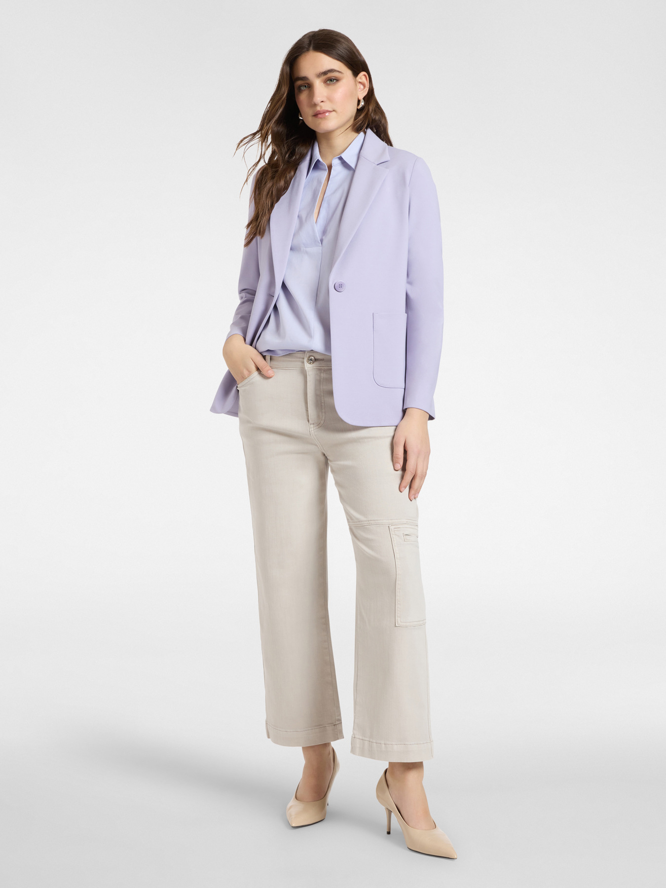 Cargo pants in stretch bull image number 0